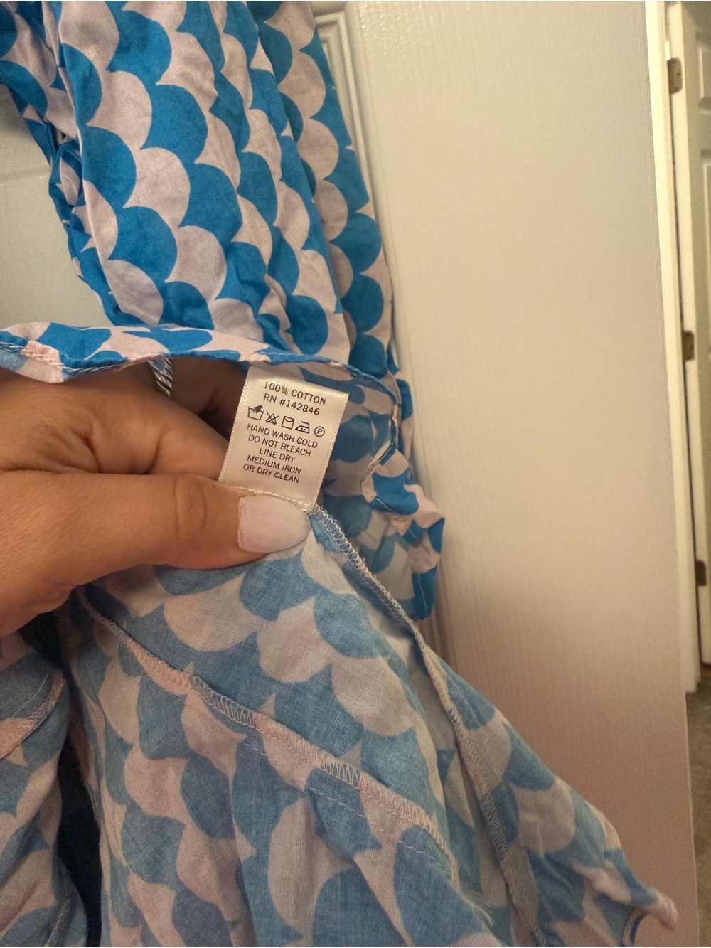 Rhode Emma Dress Small Blue Pink - Picture 6 of 6
